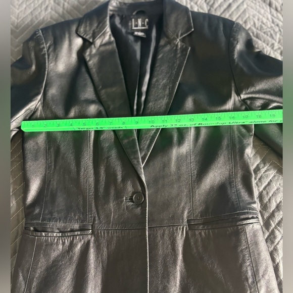 I.N.C. International Concepts Black Leather Jacket. Womens Size 6. - Picture 4 of 7